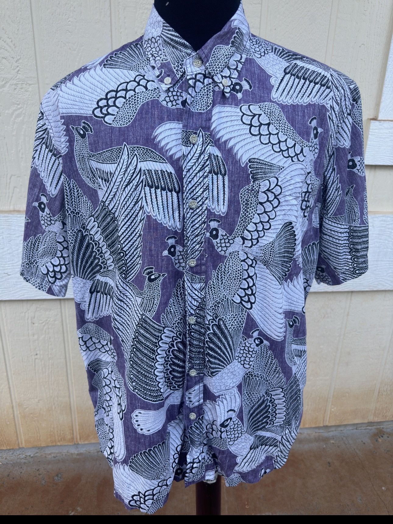 Reyn Spooner Reyn Spooner Classic Hawaiian Print Purple Men's Large Size US L / EU 52-54 / 3 - 1 Thumbnail