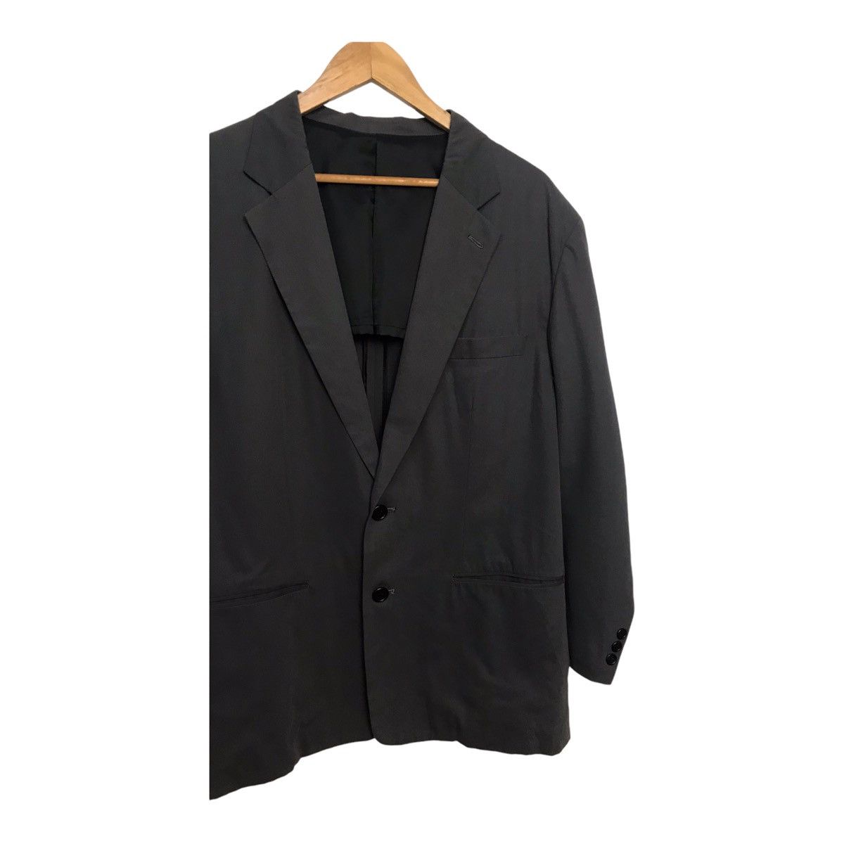 Yohji Yamamoto Yohji Yamamoto Dark Grey 2 Button Blazer/Jacket Size 44R - 3 Thumbnail