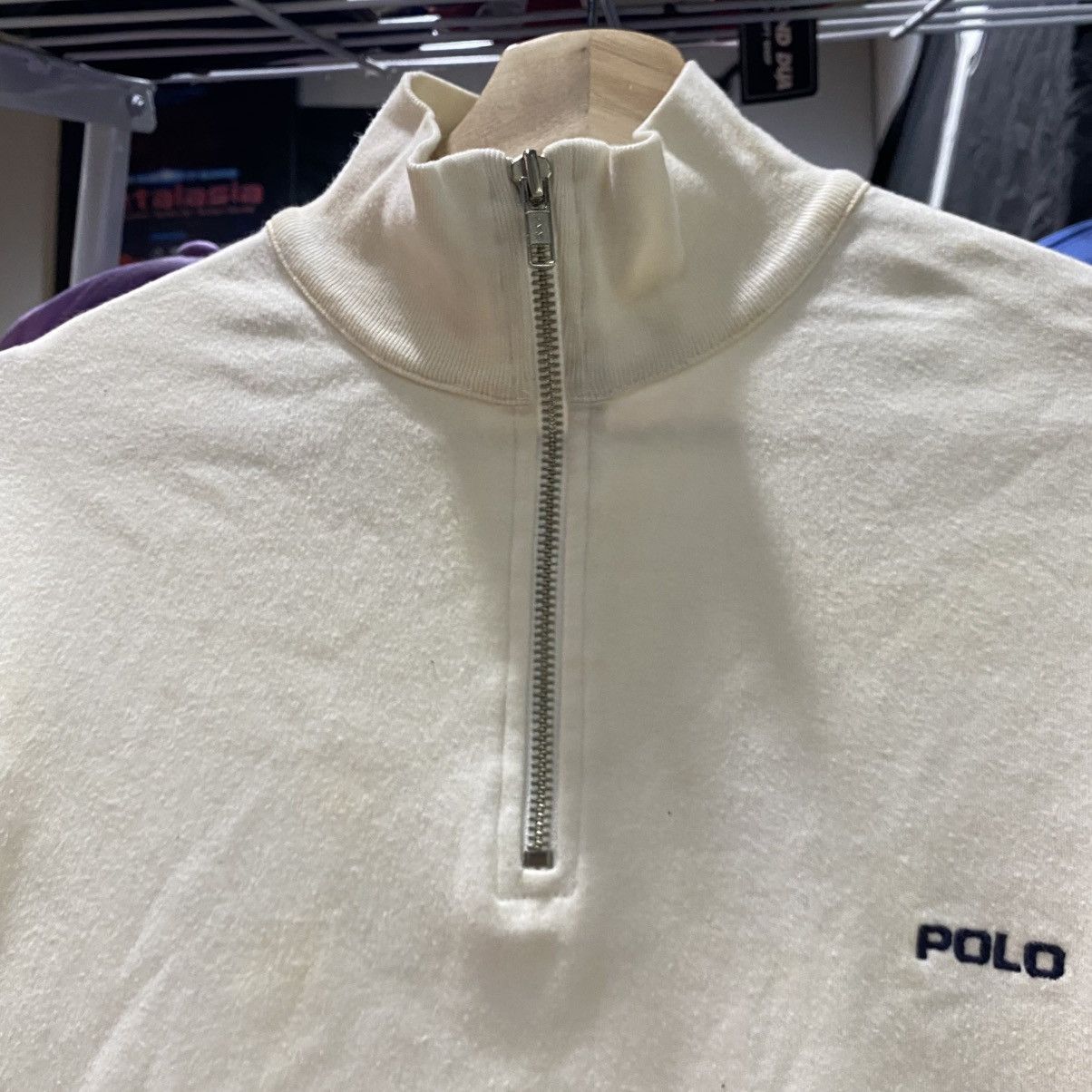 Polo Ralph Lauren × Ralph Lauren × Vintage VINTAGE POLO SPORT SIDE TAPE HALF ZIP SWEATER Size US S / EU 44-46 / 1 - 6 Thumbnail