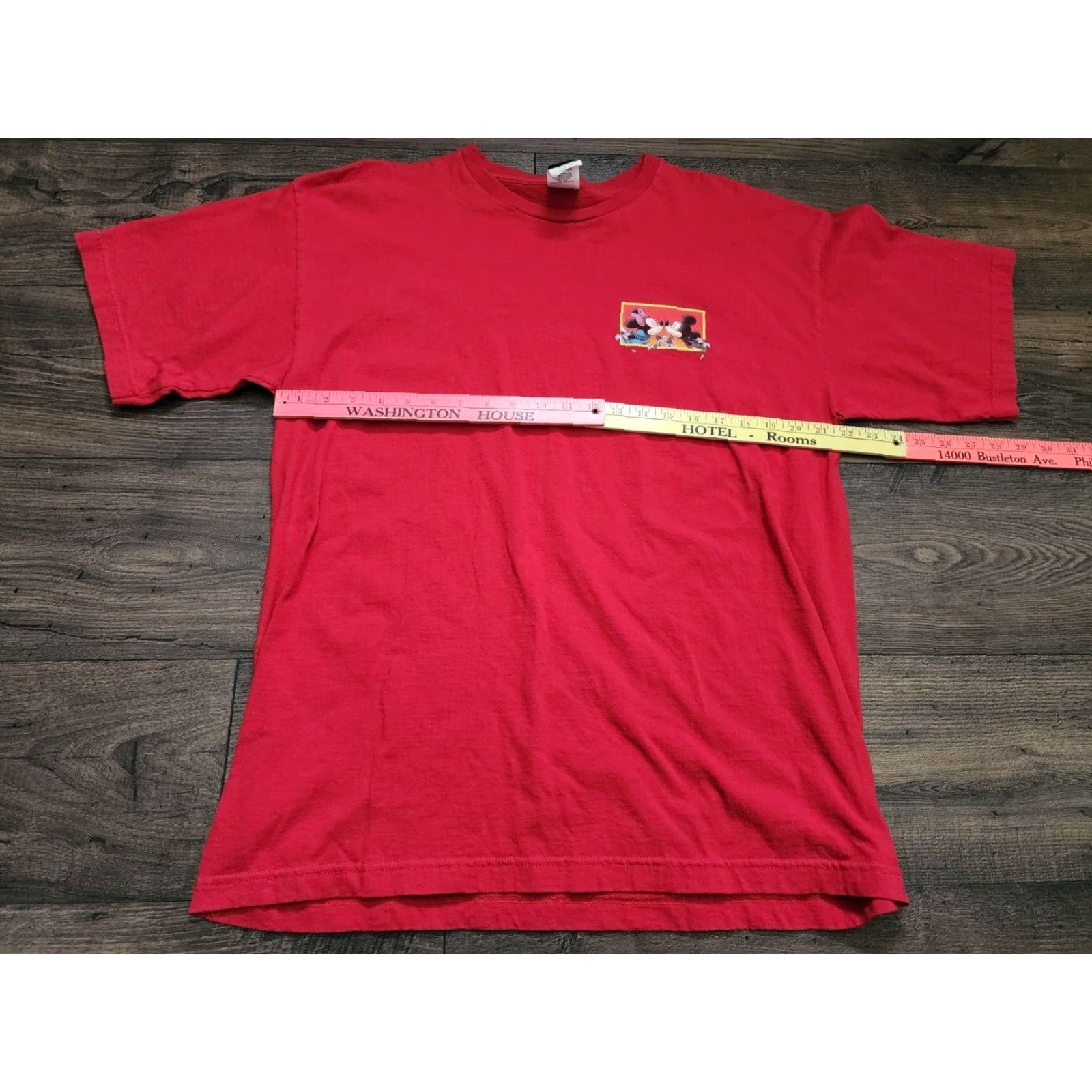Mickey Unlimited VINTAGE Mickey Unlimited T-Shirt Mens XL Disney Double-Sided Postcard Graphic Red 100% Cotton Size US XL / EU 56 / 4 - 2 Thumbnail