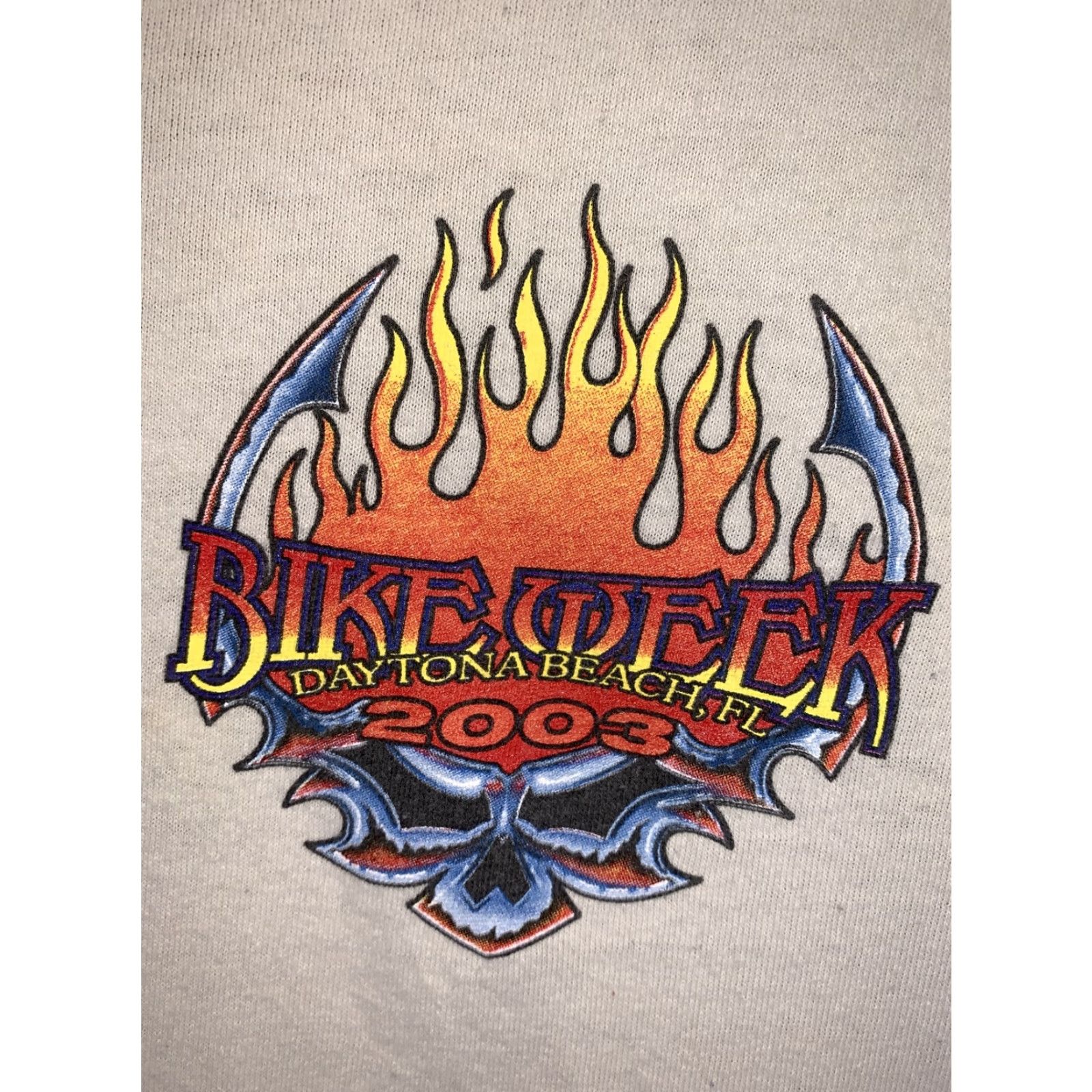 Vintage VINTAGE Daytona Bike Florida Bike Week Mens Beige Graphic Shirt 2XL-8482 Size US XXL / EU 58 / 5 - 6 Thumbnail