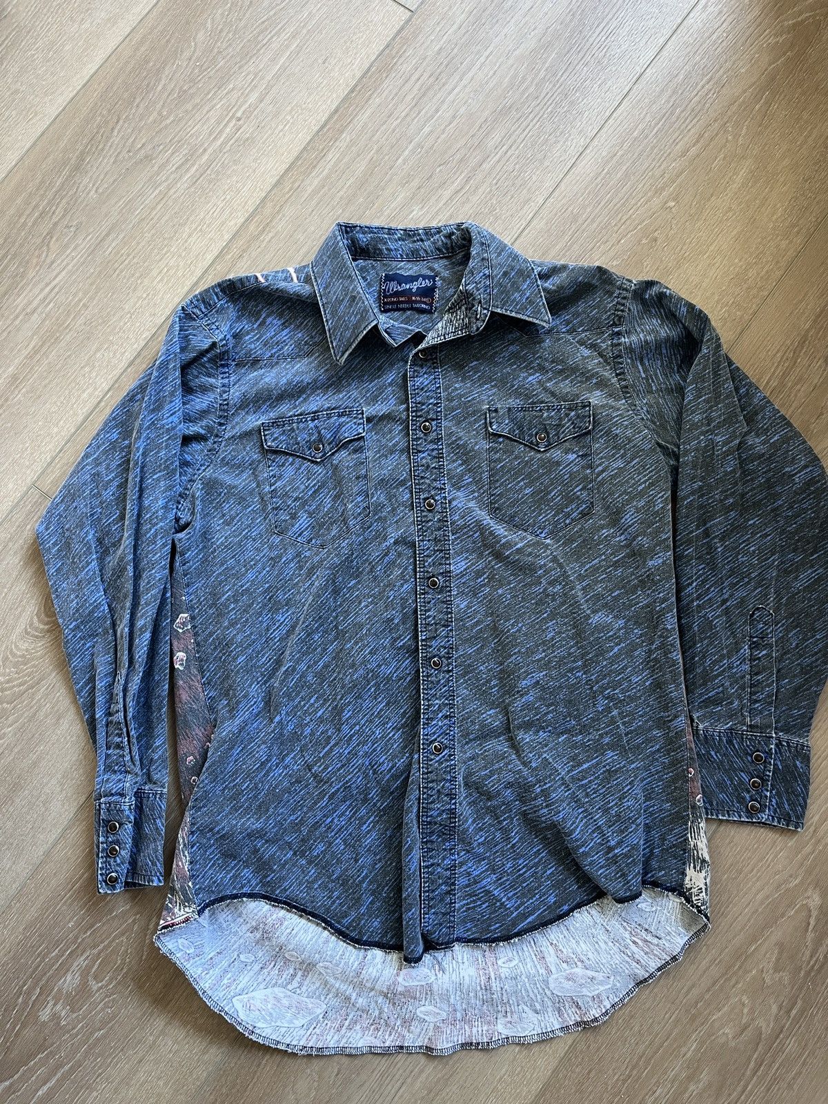 Wrangler Vintage Wrangler Lightning Shirt Striped Western Cowboy Size US L / EU 52-54 / 3 - 3 Thumbnail