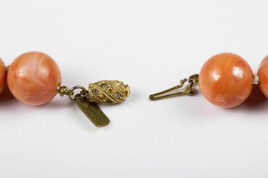 Designer Kenneth Lane Faux Pink Coral and Faux Baroque Pearl Necklace Size ONE SIZE - 4 Thumbnail