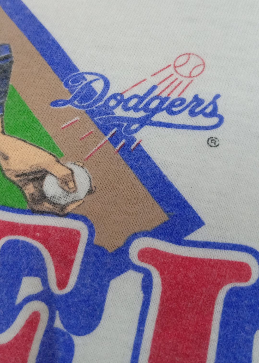MLB Vintage 80s Orel Hershiser MLB LA Dodgers T-shirt Size US XL / EU 56 / 4 - 18 Thumbnail