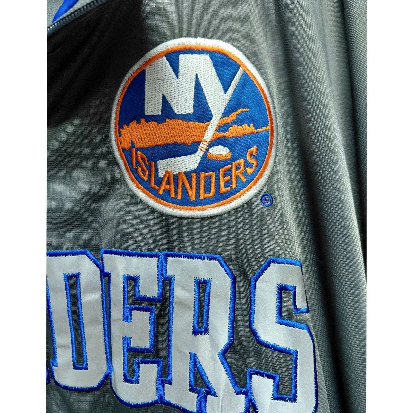 NHL NHL Islanders Full Zip Jacket Gray Blue Solid Long Sleeve Big 5X Size US XXL / EU 58 / 5 - 4 Thumbnail