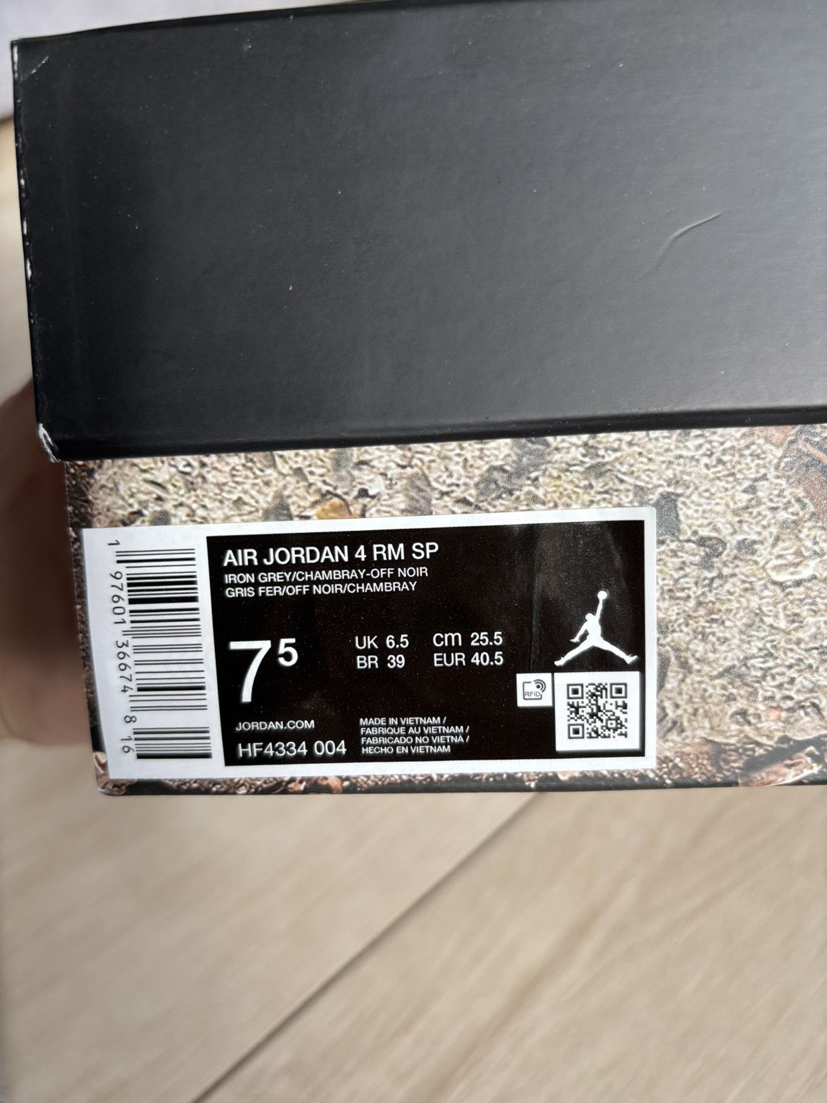 Jordan Brand × Nike Nike Jordan 4 RM SP Nigel Sylvester Driveway Grey Size US 7.5 / EU 40-41 - 6 Thumbnail