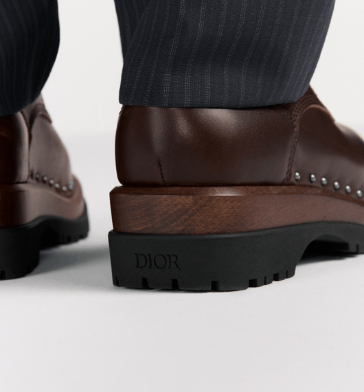 Dior o1w1db10426 3DE396 Cape Town Derby Shoes in Brown/Silver Size US 13 / EU 46 - 6 Thumbnail