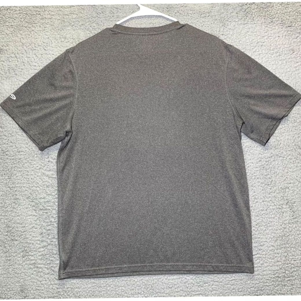 Champion Champion USA T Shirt L Mens Grey Print Crew Neck Tee Short Sleeve Shirt, 100% Polyester, Breathable, Solid, Regular Fit, Vintage: No Size US L / EU 52-54 / 3 - 2 Thumbnail