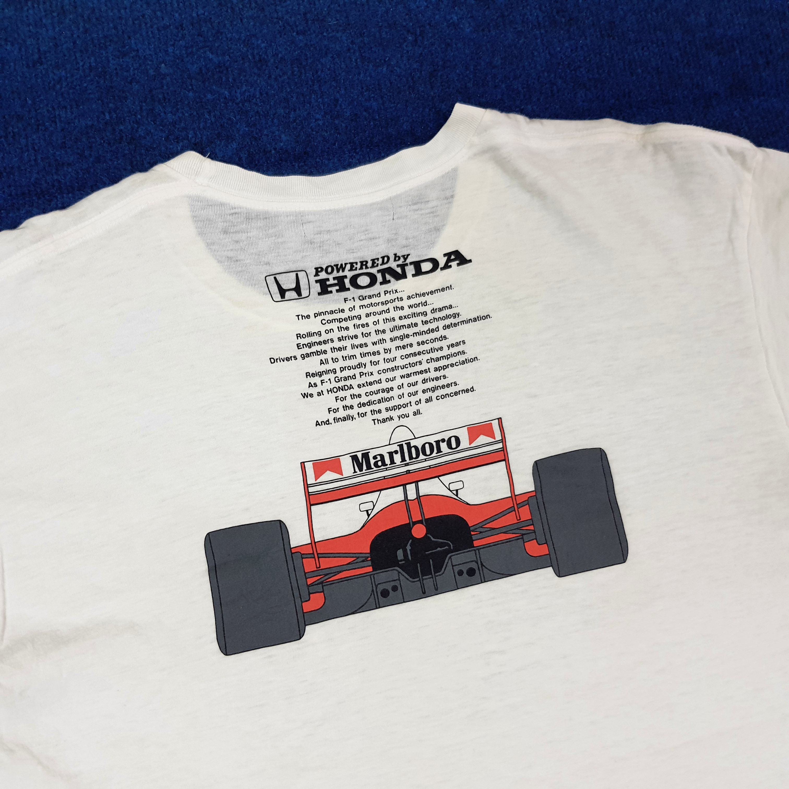Honda Vintage HONDA F-1 Marlboro 90s Tshirt C259N59 Size US L / EU 52-54 / 3 - 2 Thumbnail