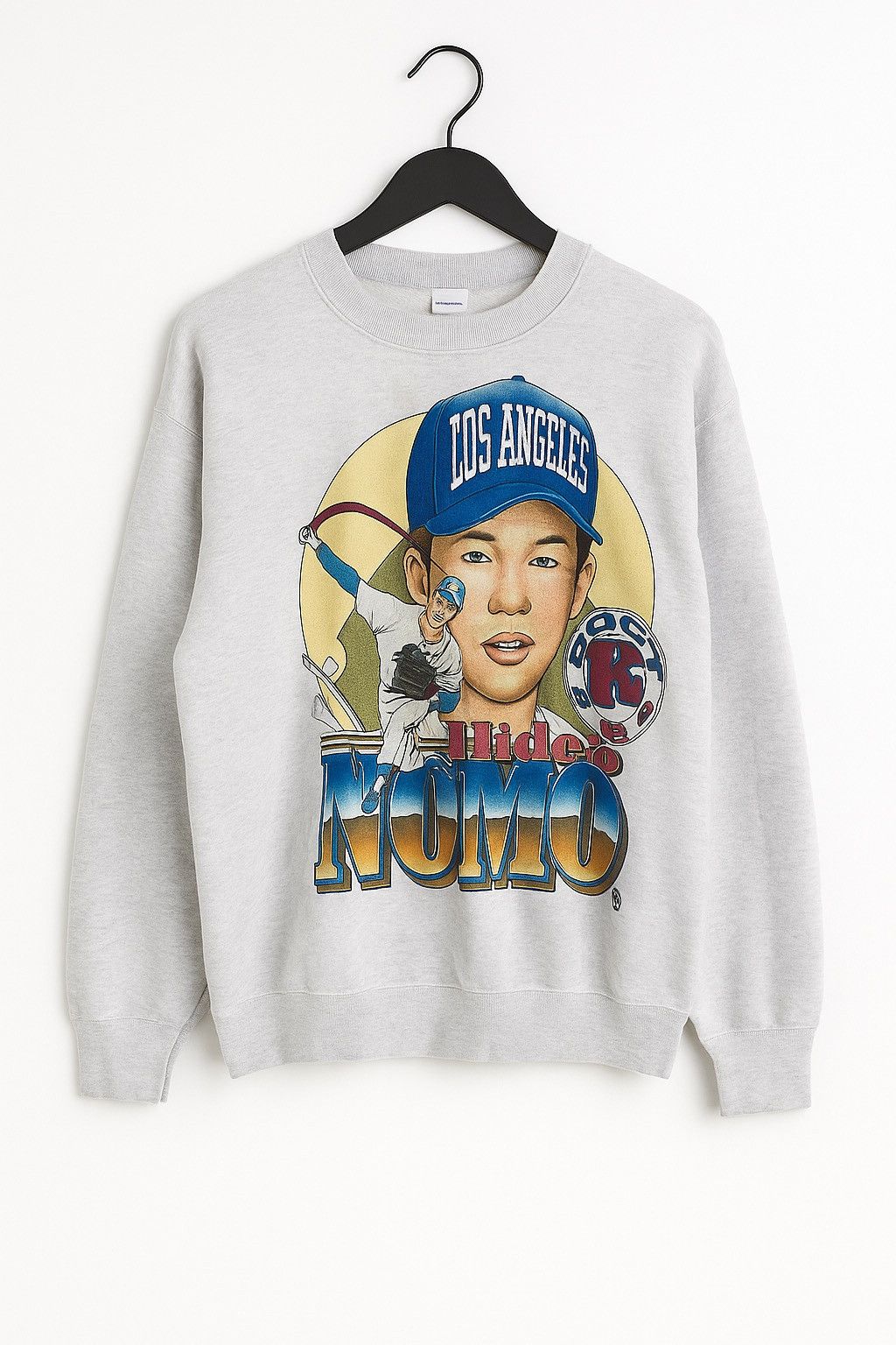 Vintage Vintage 1990s Hideo Nomo Los Angeles Dodgers Sweatshirt Size US M / EU 48-50 / 2 - 1 Thumbnail