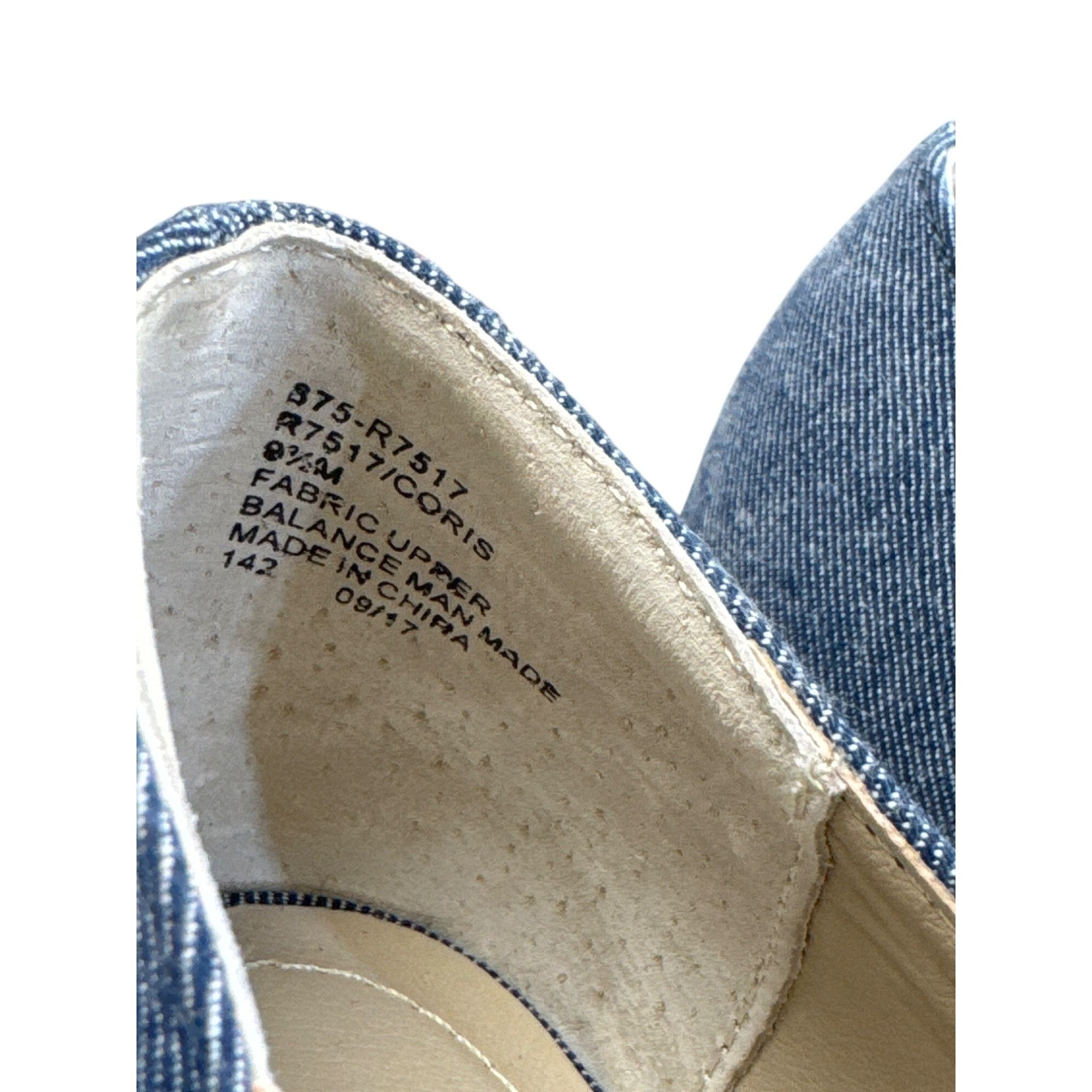 Designer Rialto Womens Blue Denim Floral Cork 3" Wedge Heel Shoes Siz Size US 9.5 / IT 39.5 - 13 Thumbnail