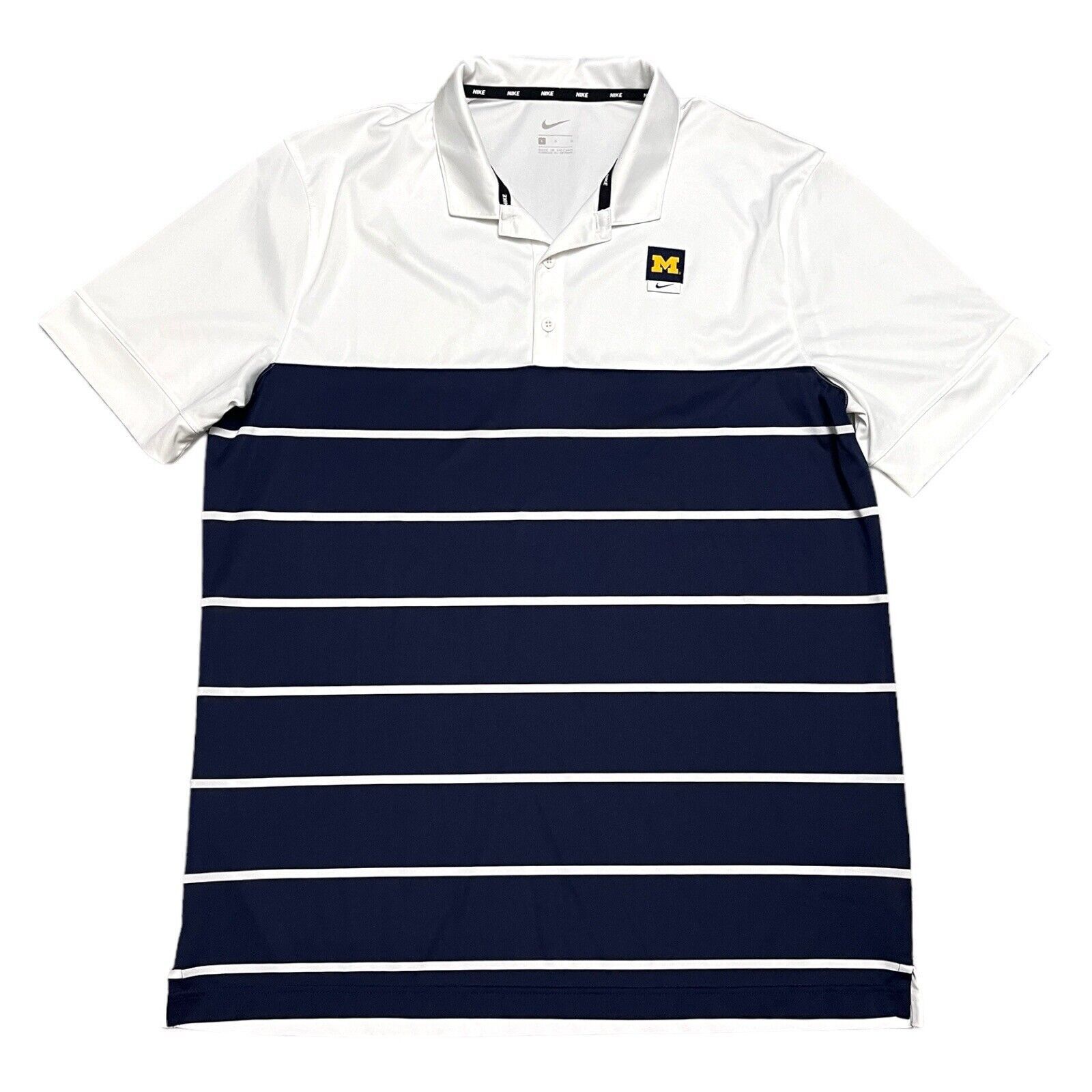 NCAA × Nike Nike MICHIGAN University NCAA College Light Golf Polo Shirt Size US L / EU 52-54 / 3 - 1 Thumbnail