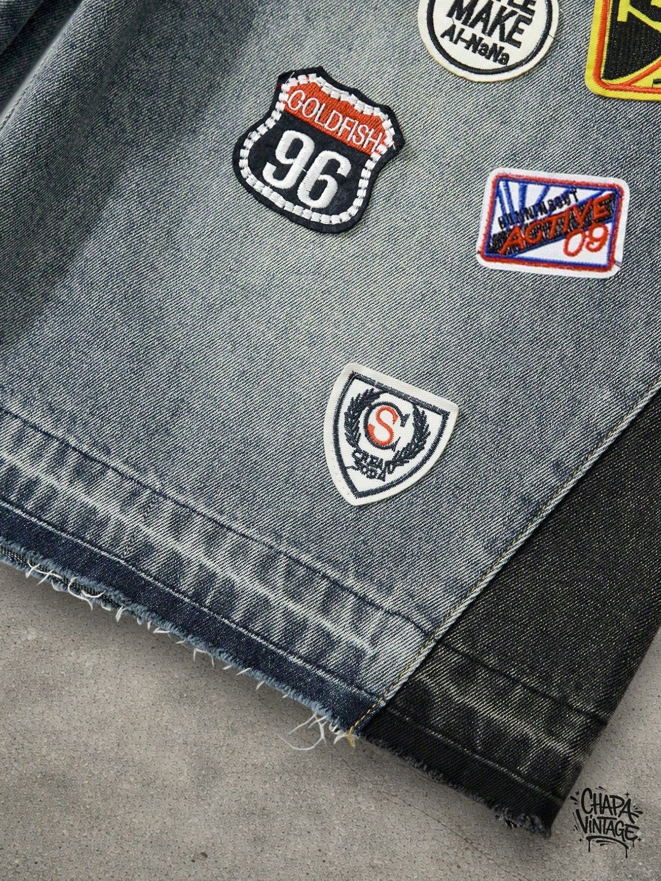 Vintage Streetwear patchwork shorts Size US 32 / EU 48 - 4 Thumbnail