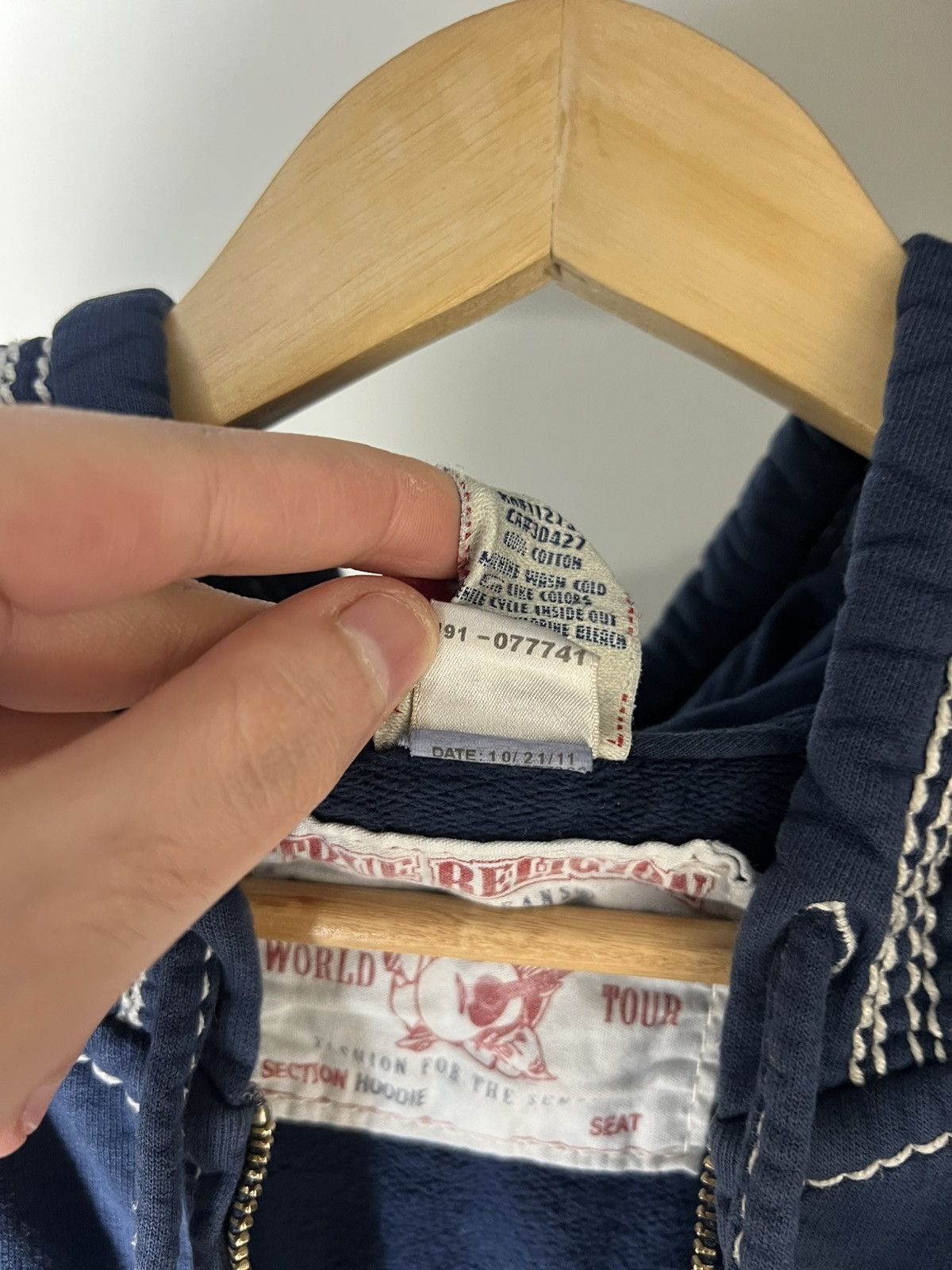 True Religion VINTAGE TRUE RELIGION ZIP HOODIE DESIGNER JAPAN STYLE Y2K Size US L / EU 52-54 / 3 - 16 Thumbnail