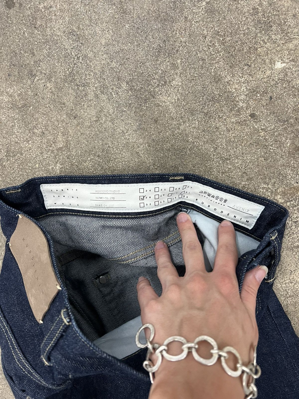 KURO Kuro Selvedge Dark Wash Denim Pants Size US 28 / EU 44 - 3 Thumbnail