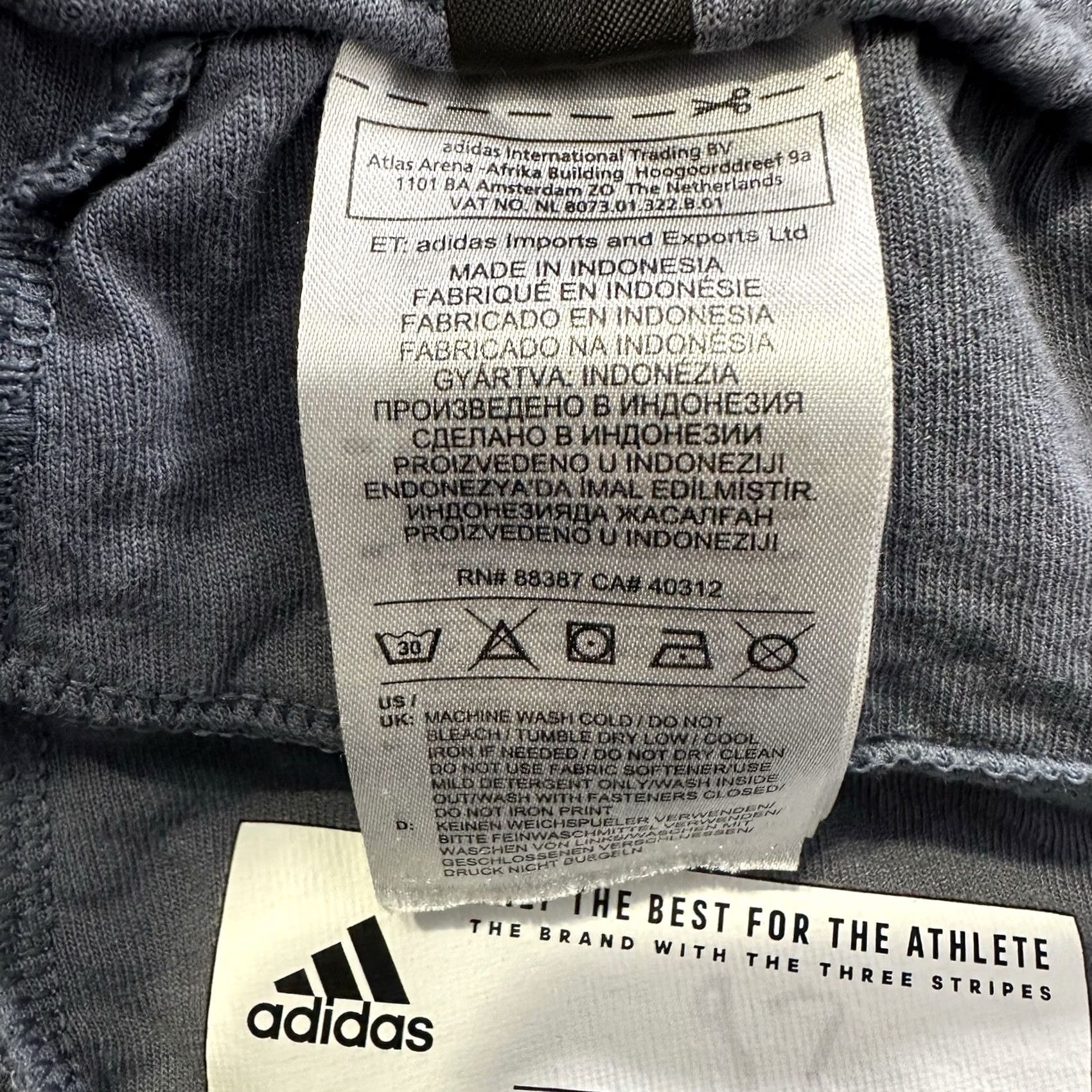 Adidas Adidas Pants Mens XL Grey Athletic Jogger Tapered Leg Size US 36 / EU 52 - 7 Thumbnail