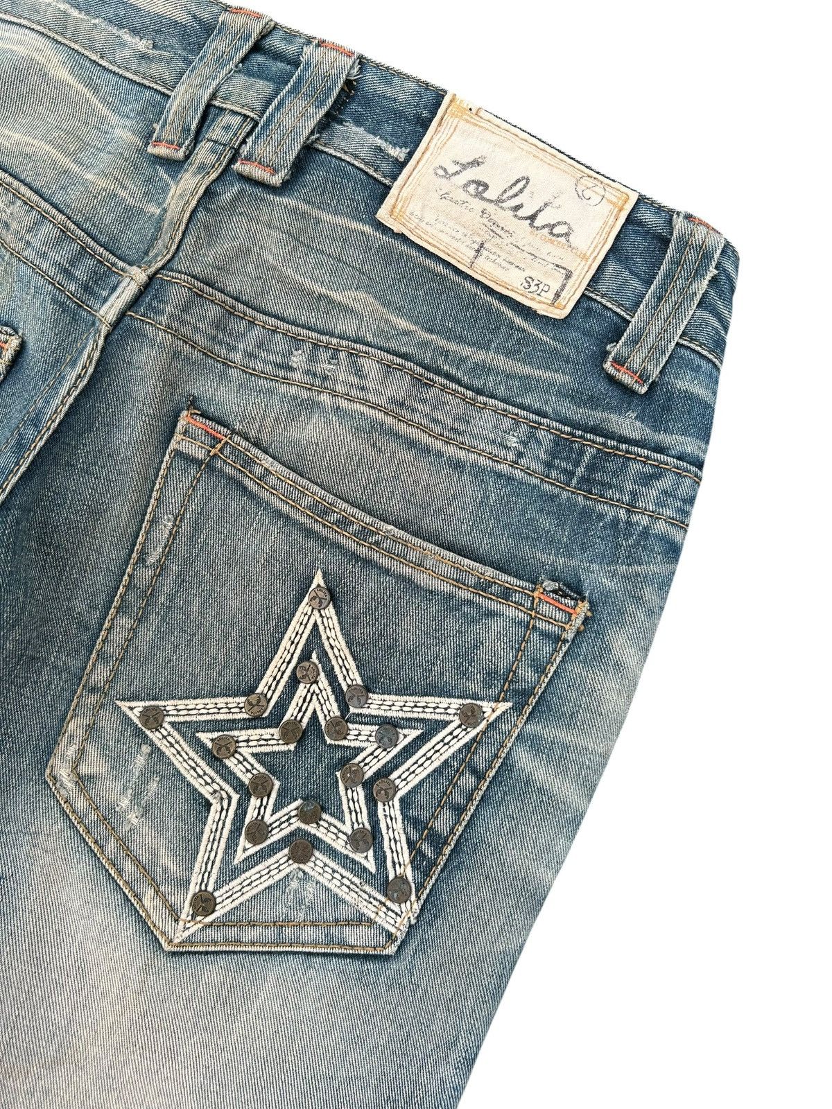 Kapital YOSHITOMO NARA LOLITA Exotic Vintage Distressed Denim Jeans Size US 34 / EU 50 - 18 Thumbnail