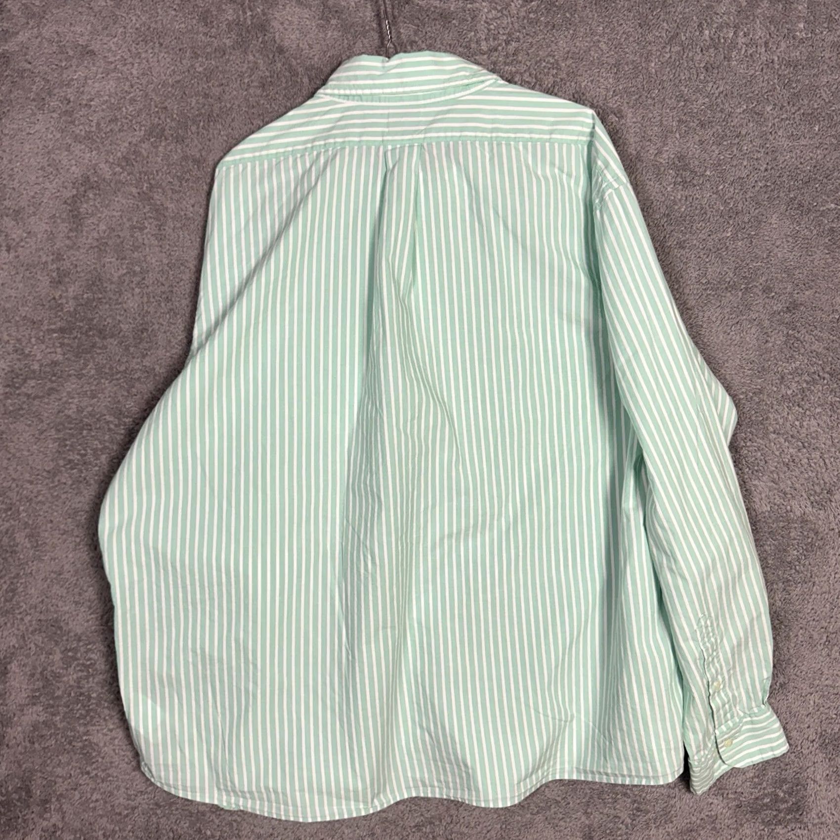 Brooks Brothers Brooks Brothers Shirt Mens 2XL 1818 Mint Stripe Logo Long Sleeve Preppy - Size 2XL Size US XXL / EU 58 / 5 - 7 Thumbnail