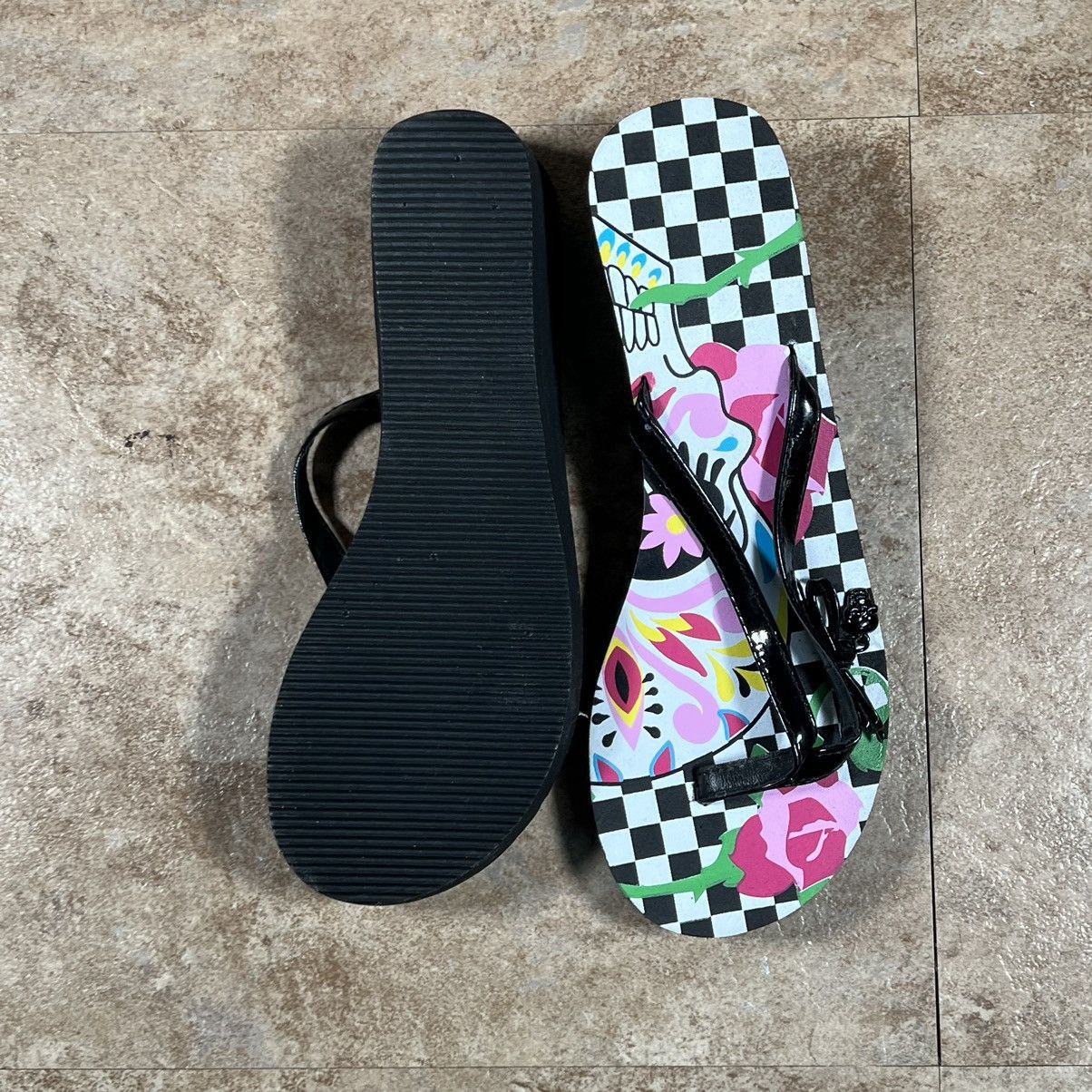 Other womens skull grunge ed hardy style flip flops size 7.5 Size US 7.5 / IT 37.5 - 3 Thumbnail