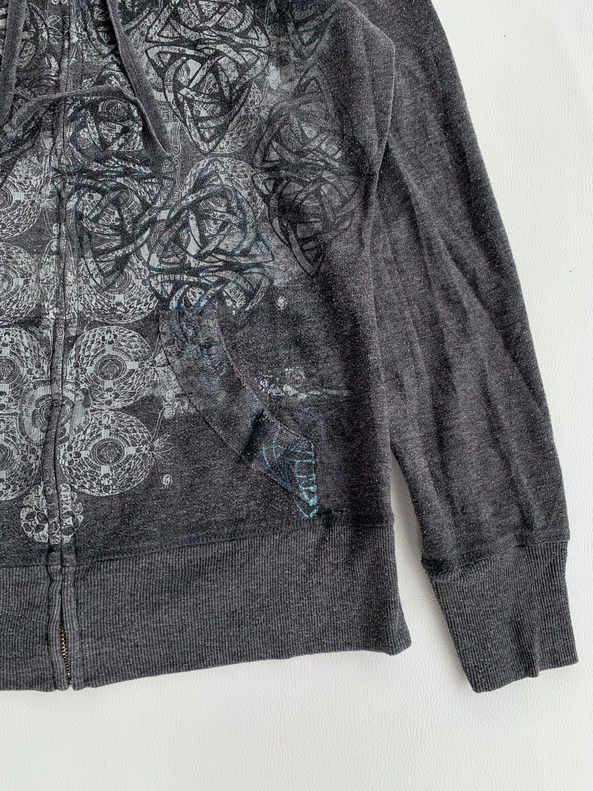 Japanese Brand Maurice Crazy Gothic Poem Punk Rock Hoodie Size M / US 6-8 / IT 42-44 - 6 Thumbnail
