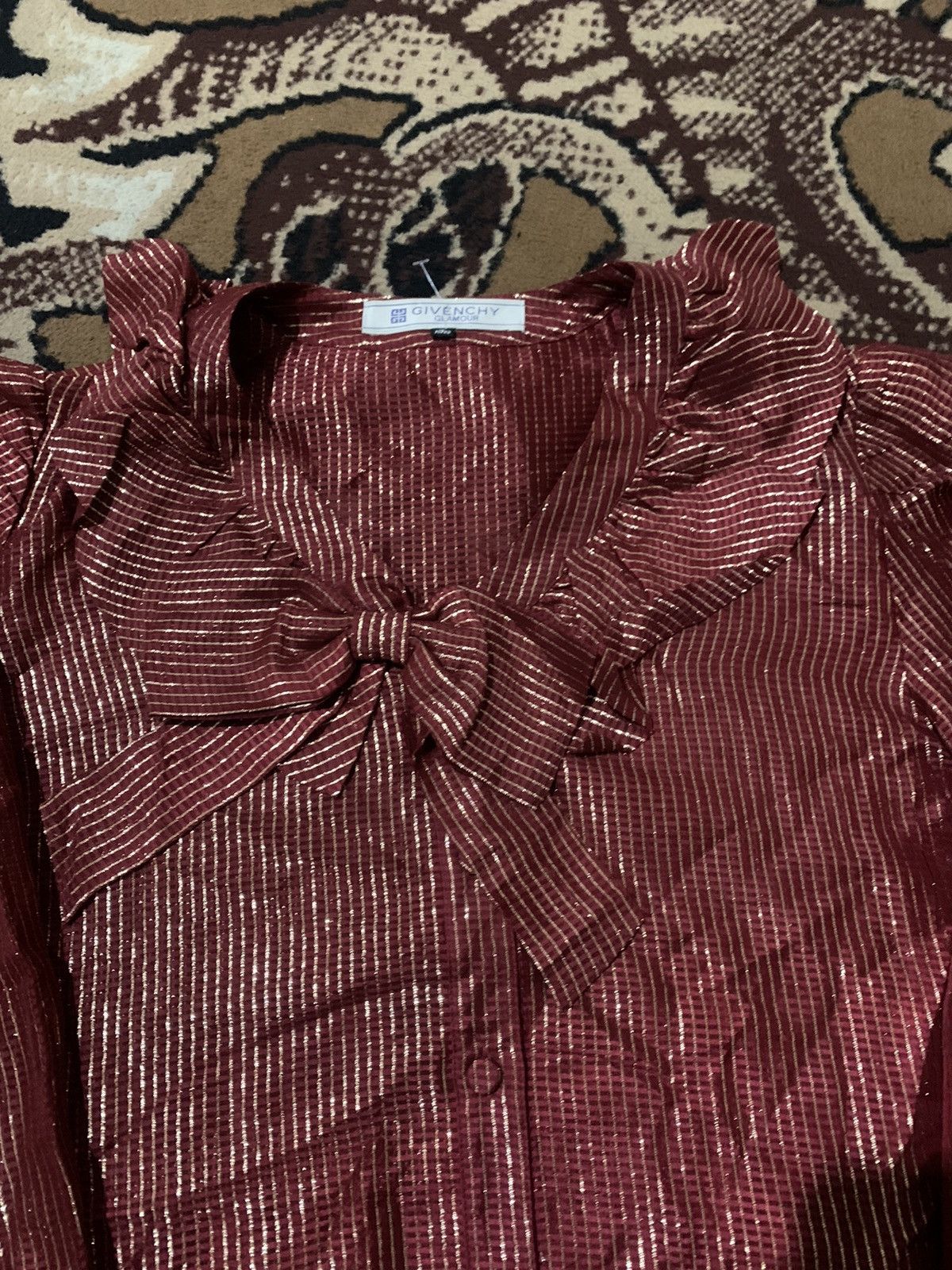 Givenchy Vintage 90s Givenchy Mesh Shirt Size M / US 6-8 / IT 42-44 - 2 Thumbnail