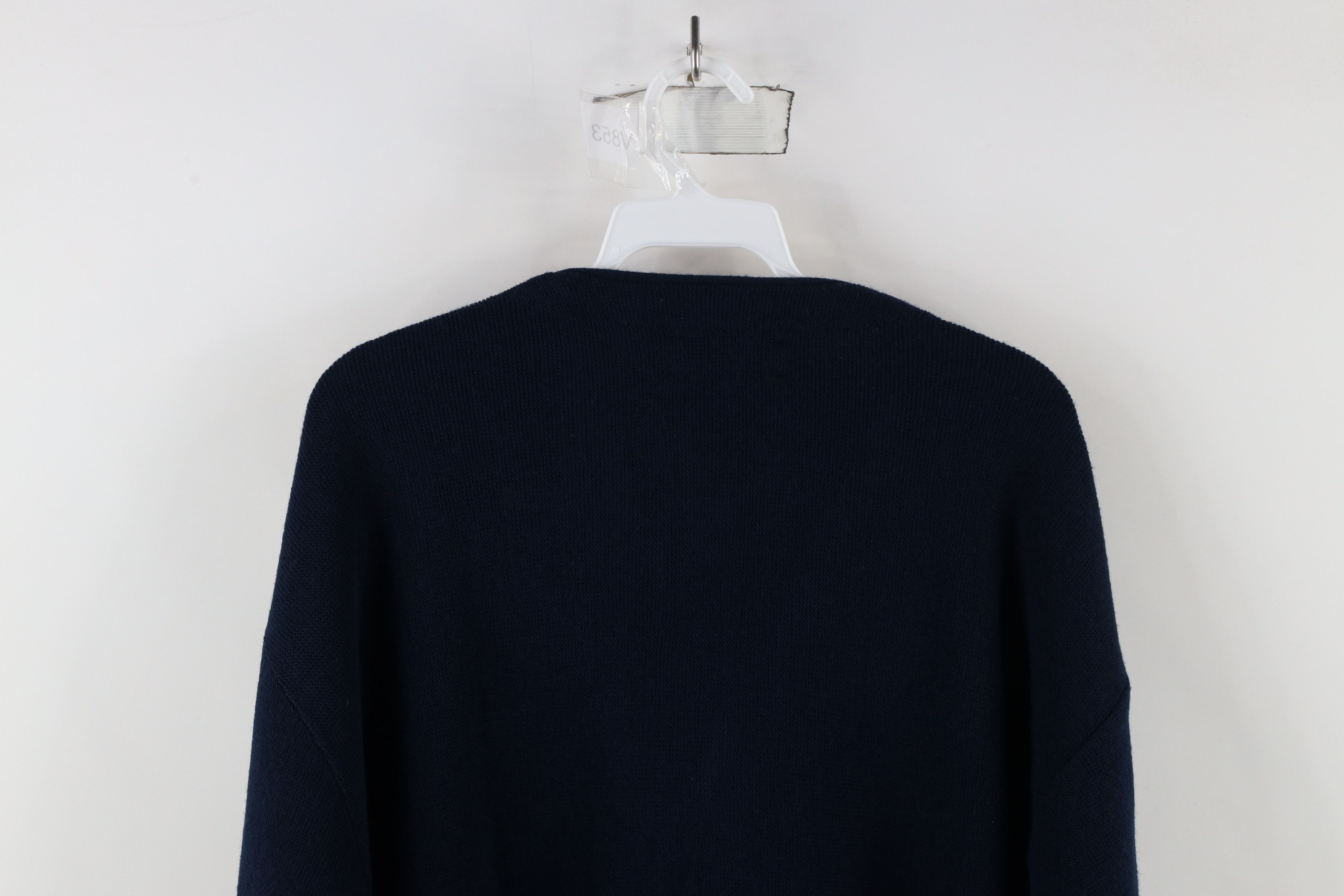 Izod × Vintage Vintage 90s Izod Out Crest Knit Cardigan Sweater Blue USA Size US XXL / EU 58 / 5 - 9 Thumbnail