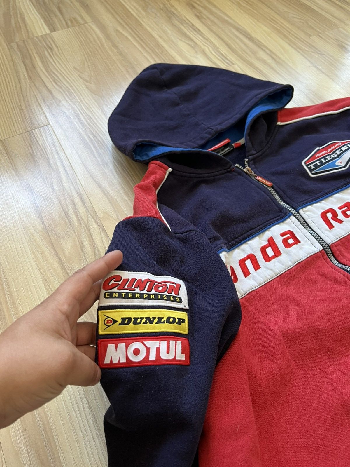 Honda Vintage Honda Racing Zip Hoodie Size US XL / EU 56 / 4 - 6 Thumbnail