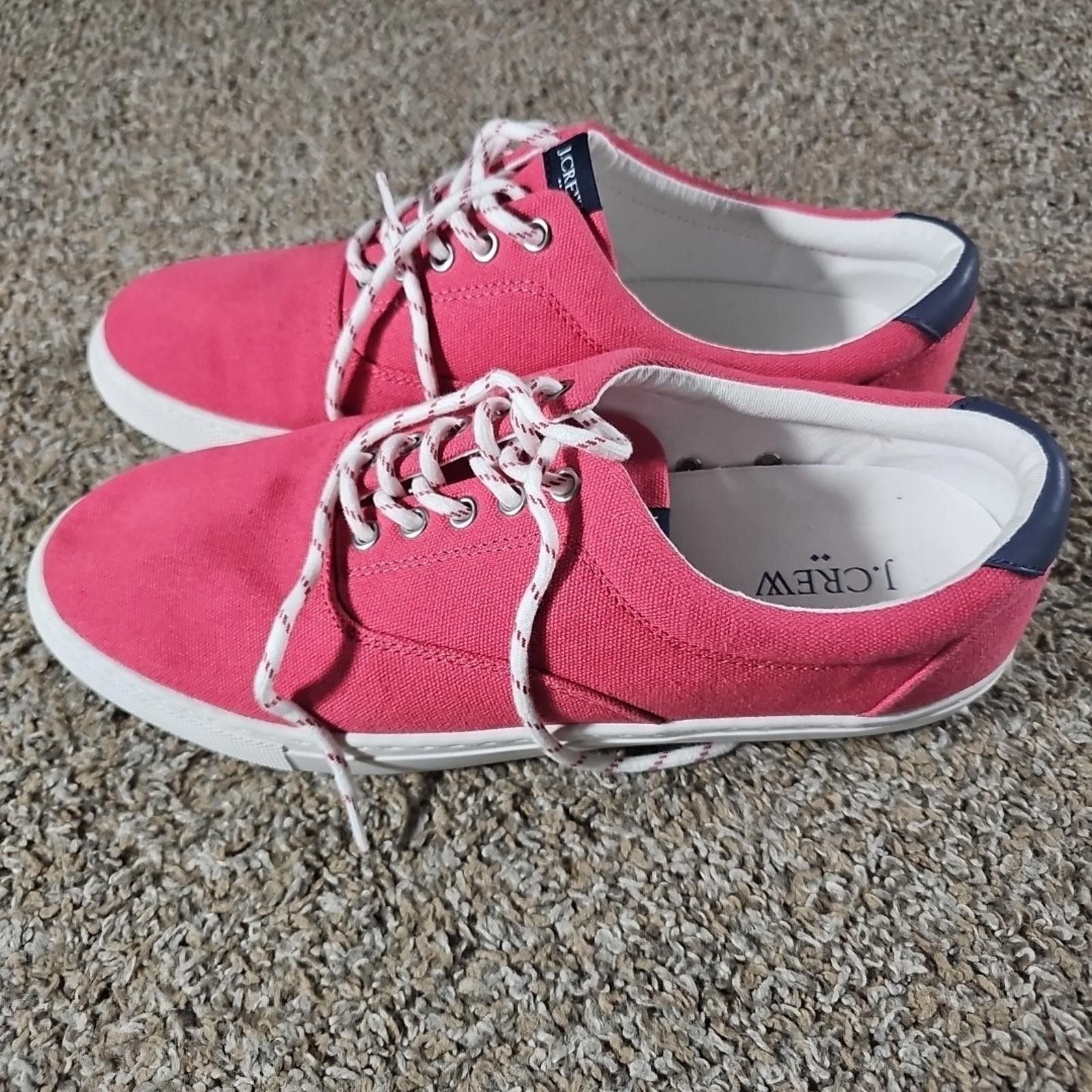J.Crew J.Crew AL-058 Salmon Canvas Lace-Up Shoes Men’s Size 10 Size US 10 / EU 43 - 4 Thumbnail