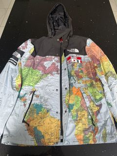 The north face x 2024 supreme world map jacket