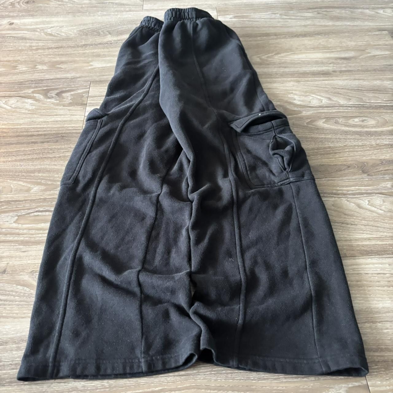 Vintage Crazy Vintage Y2K/2000s Baggy Black Streetwear Essential Cargo Sweatpants! Fits M Size US 30 / EU 46 - 3 Thumbnail