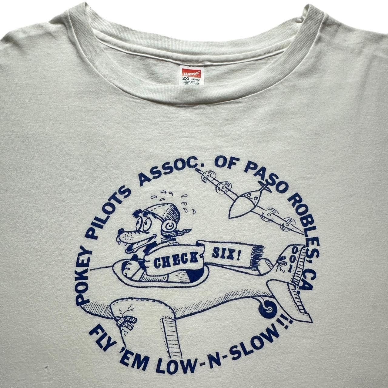 Hanes × Vintage Vintage Pokey Pilots Association of Paso Robles California T Size US XL / EU 56 / 4 - 3 Thumbnail