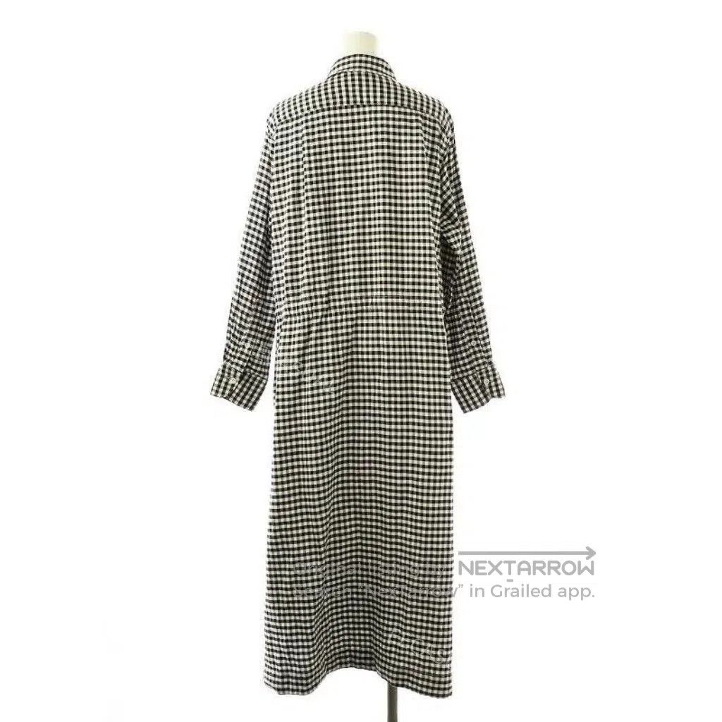 45rpm Black and White Gingham Shirt Dress. Size M / US 6-8 / IT 42-44 - 3 Thumbnail