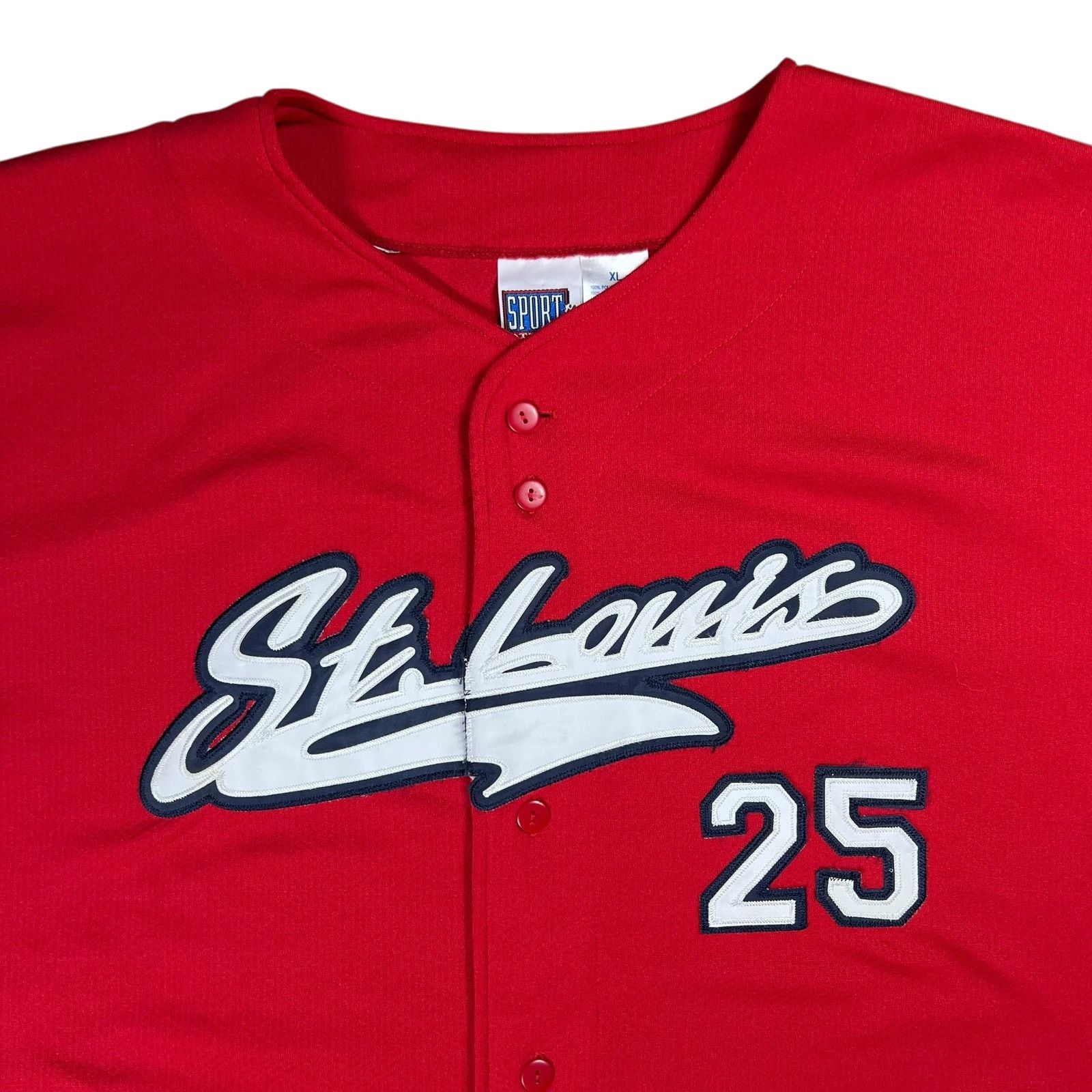 MLB × Vintage Vintage 90s St. Louis Cardinals Mark McGwire baseball jersey Size US XL / EU 56 / 4 - 2 Thumbnail
