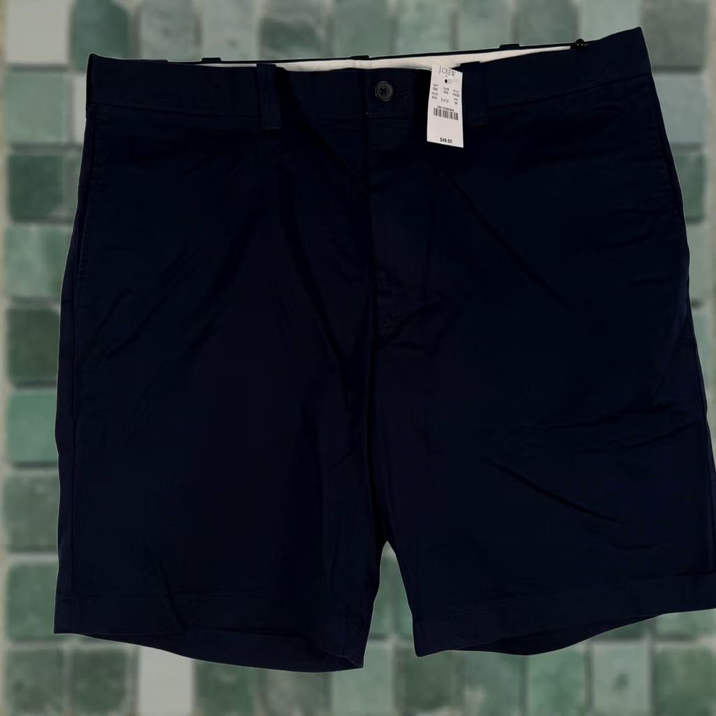 J.Crew J.Crew Mens 36 Flex Gramercy Chino Shorts Navy Blue 9 Inseam H5020 NWT Preppy Size US 36 / EU 52 - 1 Thumbnail