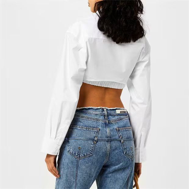 Jacquemus o1g2r1mq1024 Shirt in White Size S / US 4 / IT 40 - 4 Thumbnail