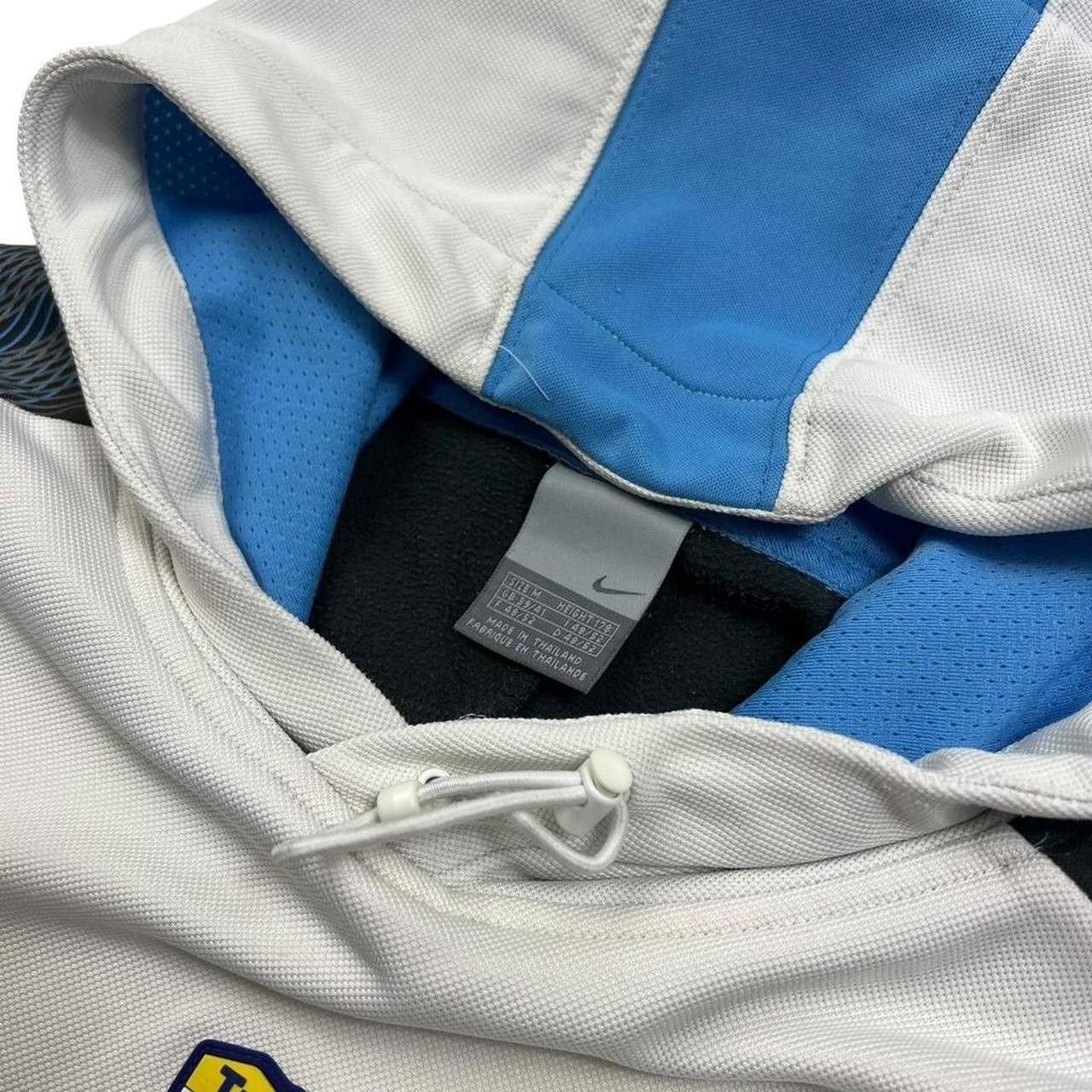 Nike Vintage 2000s Nike TN Laser Hoodie White & Blue - Medium Size US M / EU 48-50 / 2 - 4 Thumbnail