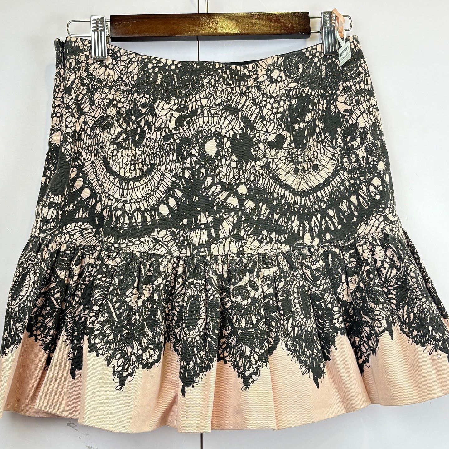Prada Prada Lace Overlay Mini Skirt Size 40 Size 27" / US 4 / IT 40 - 1 Thumbnail