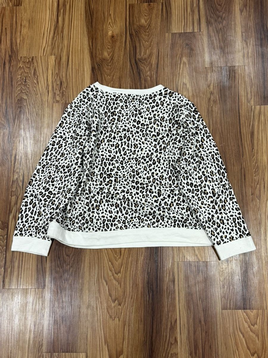 If Six Was Nine 2000s Cheetah Print XL Long-Sleeve Crewneck Vintage Size US XL / EU 56 / 4 - 2 Thumbnail