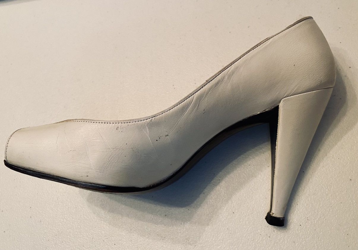 Charles Jourdan Charles Jourdan Paris 🇫🇷 Contrast Leather Peep Toe Heels 6 B Size US 6.5 / IT 36.5 - 10 Thumbnail