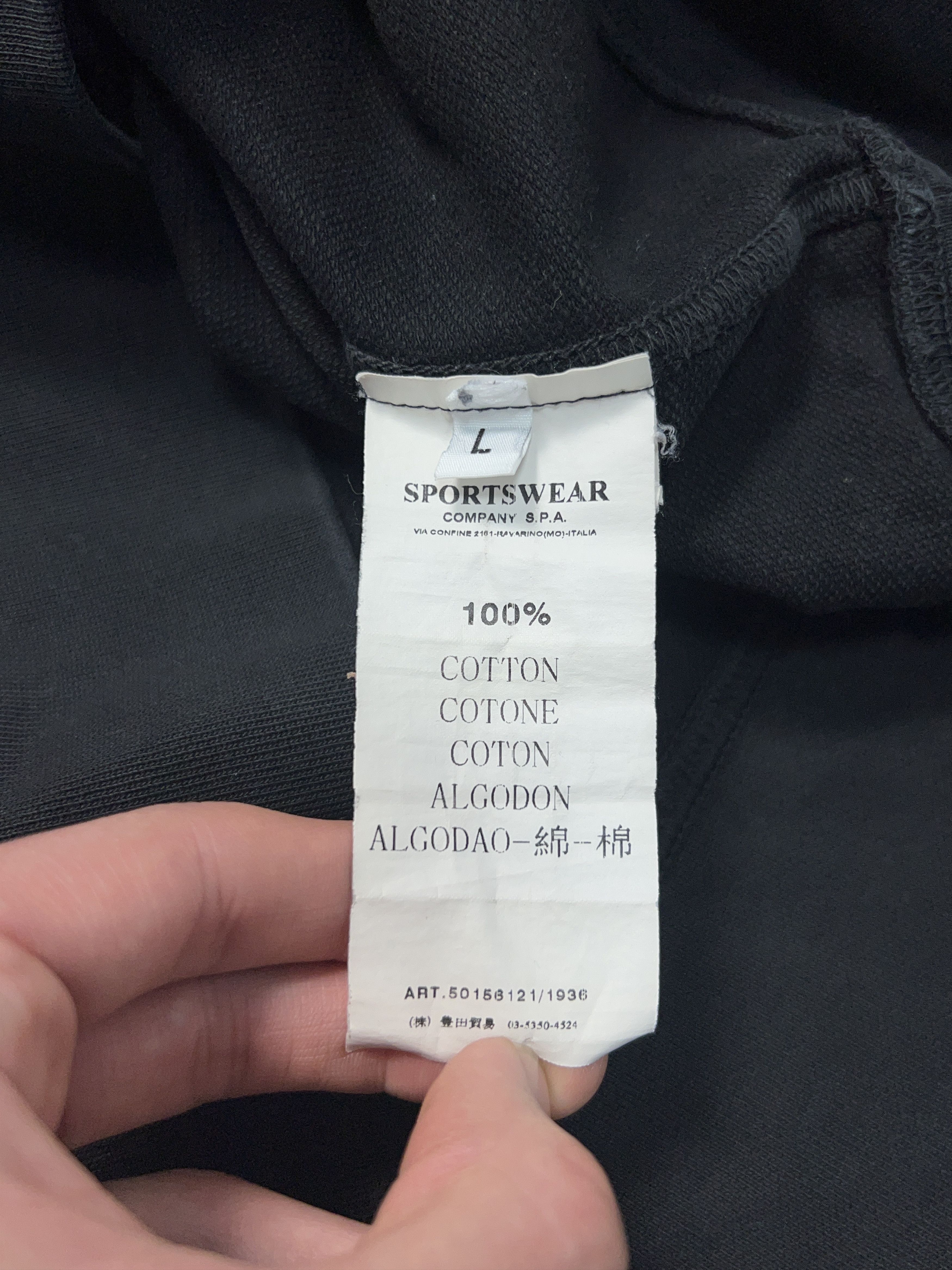 Stone Island Stone Island 2009 Black Cotton Sweatshirt Pullover Size L Size US L / EU 52-54 / 3 - 9 Thumbnail