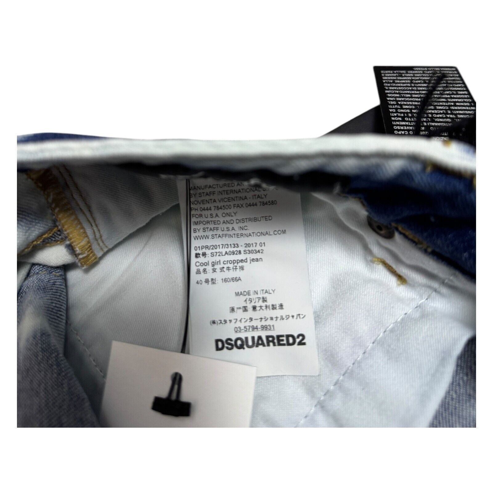 Dsquared2 DSQUARED 2 (NWT) Mid Rise Crop Bleach Designer Jeans Size 4 Size 32" / US 10 / IT 46 - 5 Thumbnail