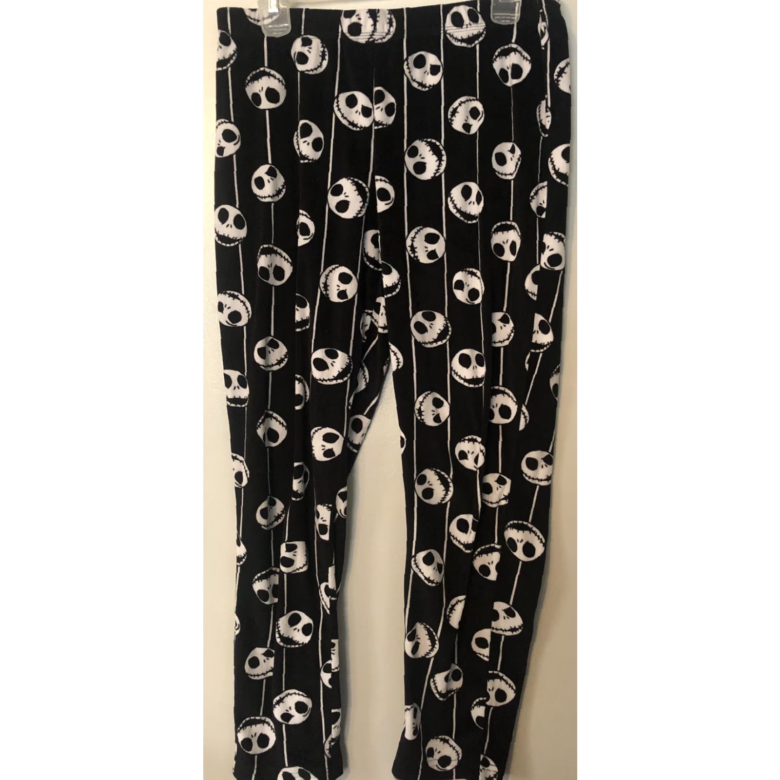 Disney NIGHTMARE Before CHRISTMAS movie Women's LADIES FLEECE lounge Pajama PANTS Sz M, Black, Disney, Pajama Pants Size 32" / US 10 / IT 46 - 2 Thumbnail