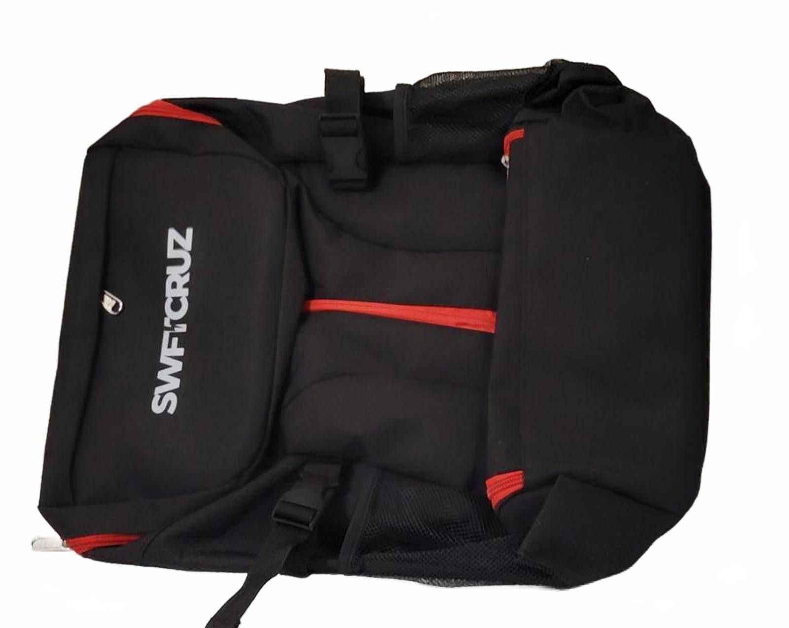 Other SWFTCRUZ Tennis Bag Black Red Zippers Unisex Sports Backpack Size ONE SIZE - 5 Thumbnail