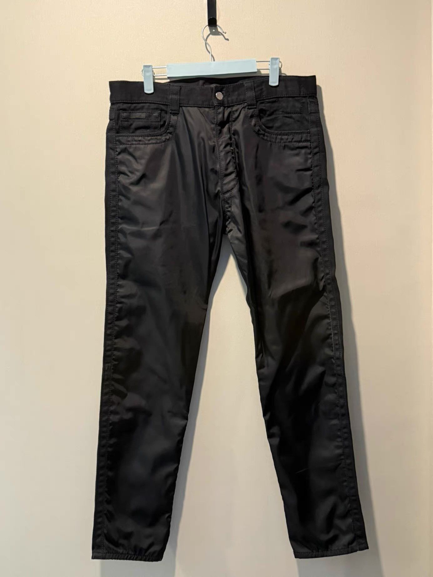 Prada Prada nylon and denim spliced jeans Ｑ20 Size US 34 / EU 50 - 1 Thumbnail