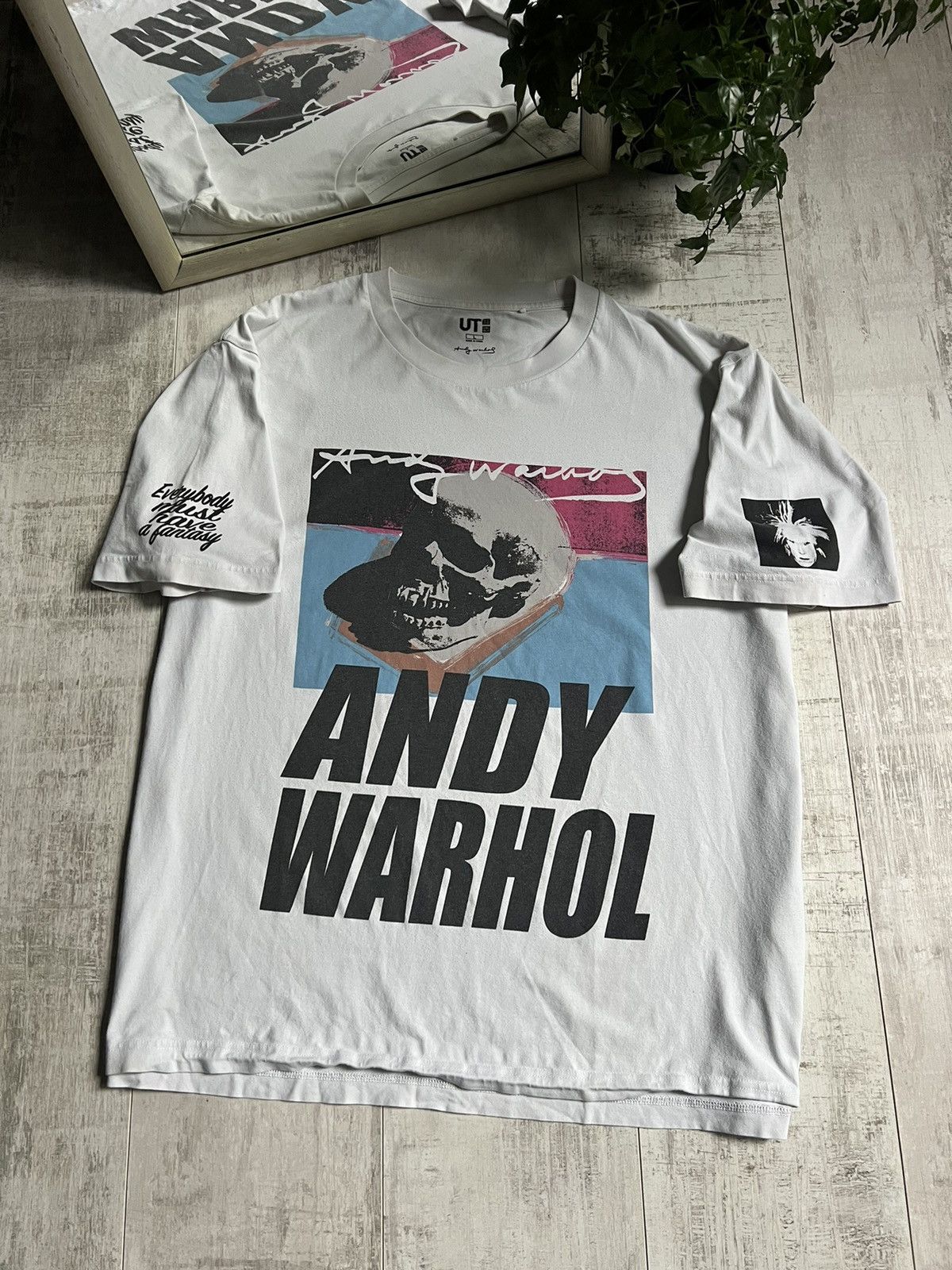 Andy Warhol × Uniqlo Andy Warhol x Uniqlo Art T-Shirt Skull Graphic RARE Size US L / EU 52-54 / 3 - 2 Thumbnail