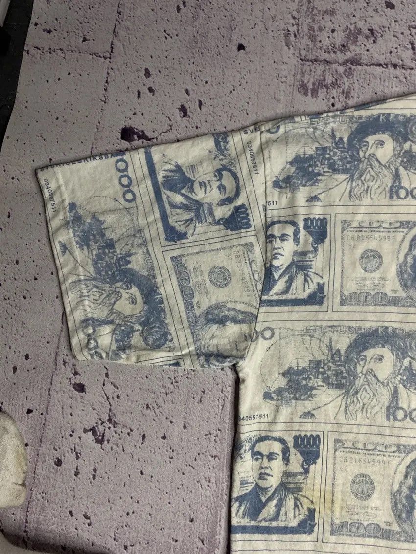 Vintage 💸Men’s Vintage T-Shirt Over Print Dollars 212 NYC Tee💸 Size US L / EU 52-54 / 3 - 11 Thumbnail
