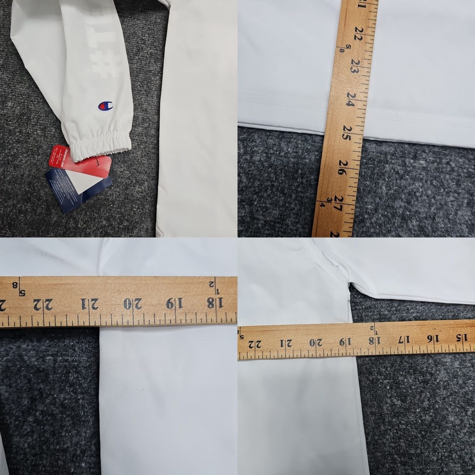 Champion Champion Running Jacket Windbreaker Small White Women’s 2024 Momentum Rabbit Marathon Lightweight Activewear Spring Summer Fall Mens Womens Girls Size S / US 4 / IT 40 - 8 Thumbnail