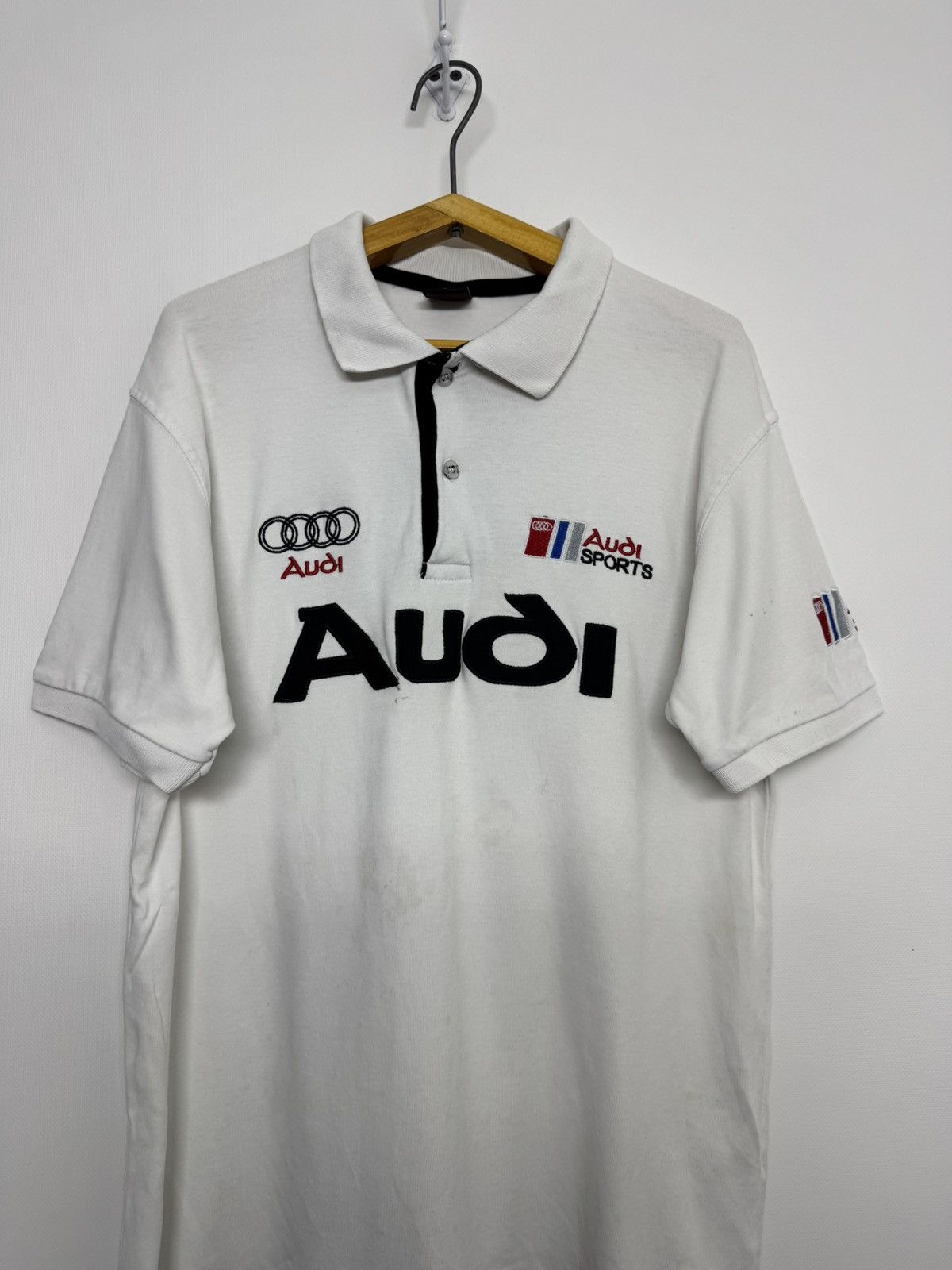 Audi Audi Sports Racing Polo T-Shirt Embroidered Size US L / EU 52-54 / 3 - 4 Thumbnail