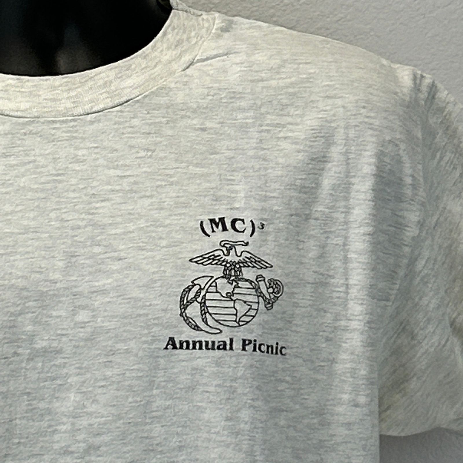 Hanes Vintage 90s USMC Marine Corps MC3 T Shirt Military L Large Size US L / EU 52-54 / 3 - 5 Thumbnail