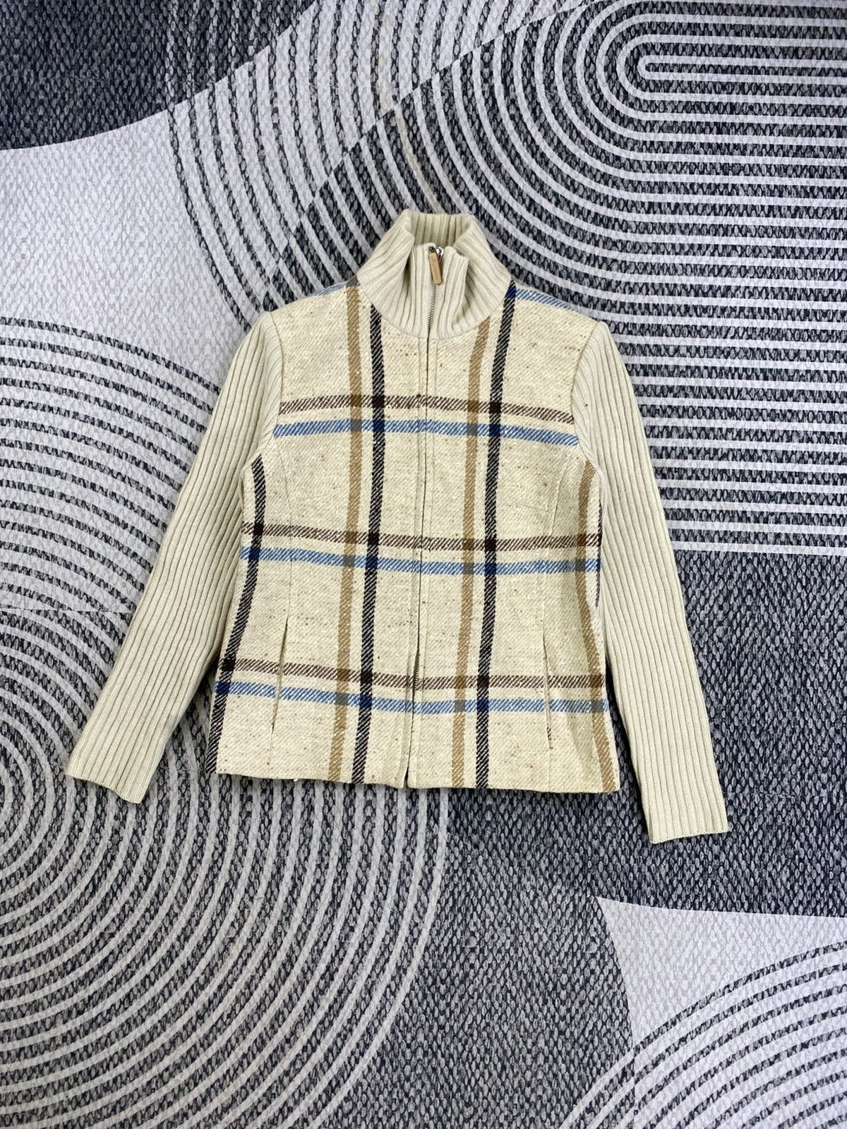 Aquascutum Vintage Aquascutum Fullzip Knit Sweater Size US S / EU 44-46 / 1 - 2 Thumbnail